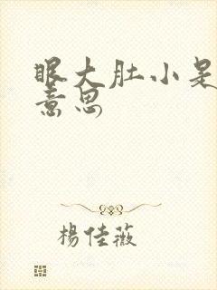 眼大肚小是什么意思