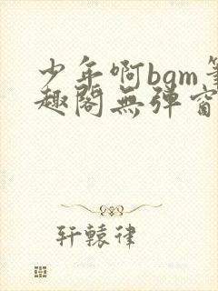 少年啊bgm笔趣阁无弹窗免费