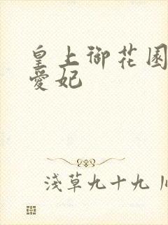 皇上御花园中要爱妃