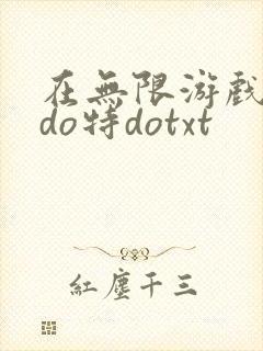 在无限游戏大里do特dotxt