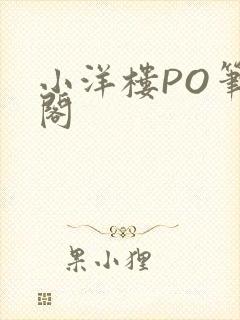 小洋楼PO笔趣阁