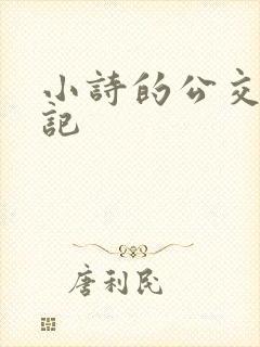 小诗的公交车日记