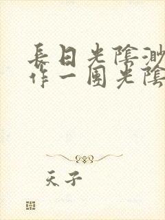 长日光阴渺渺乱作一团光阴似箭