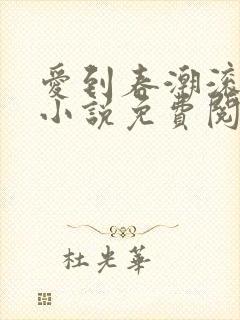 爱到春潮滚滚来小说免费阅读