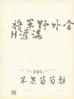 将军野外含公主H灌满