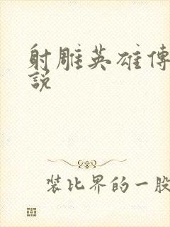 射雕英雄传 小说