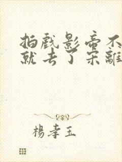 拍戏影帝不小心就去了宋离