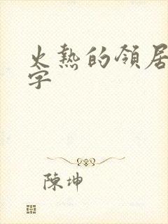 火热的领居中文字