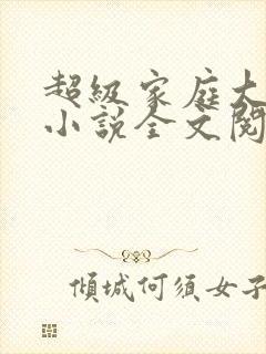 超级家庭大杂烩小说全文阅读