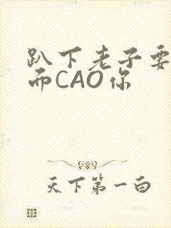 趴下老子要从后面CAO你