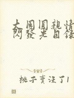 大团圆亲情会闪闪发光目录