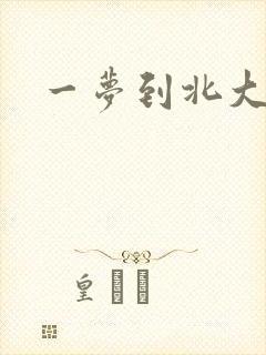一梦到北大