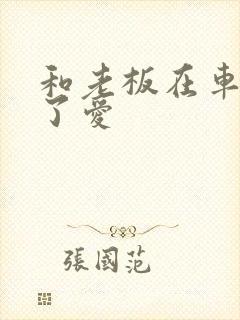 和老板在车里做了爱