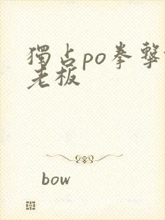 独占po拳击馆老板