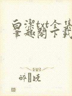 白洁txt全集笔趣阁下载