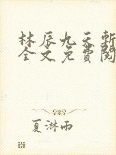 林辰九天斩神诀全文免费阅读笔趣阁