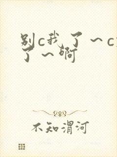 别c我了～c烂了～啊