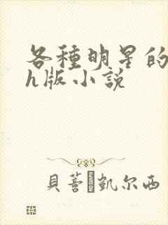 各种明星的综艺h版小说