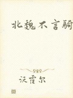 北魏不言骑
