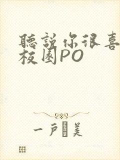 听说你很喜欢我校园PO