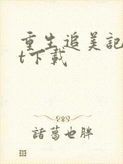 重生追美记txt下载