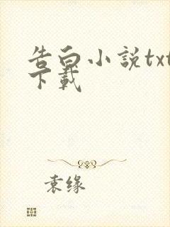 告白小说txt下载