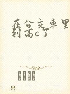 在公交车里c弄到高c了