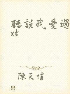 听说我爱过你txt