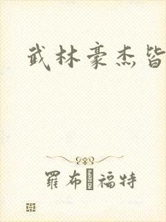 武林豪杰皆我奴