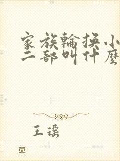 家族轮换小说第二部叫什么名字