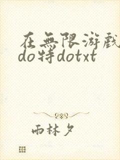 在无限游戏大里do特dotxt