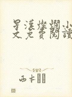 星汉灿烂小说全文免费阅读