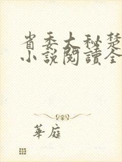 省委大秘楚东恒小说阅读全文