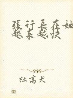 张行长在她体内越来越快