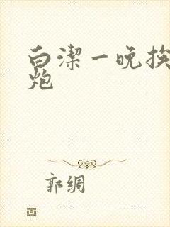 白洁一晚挨十二炮