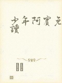 少年阿宾免费阅读