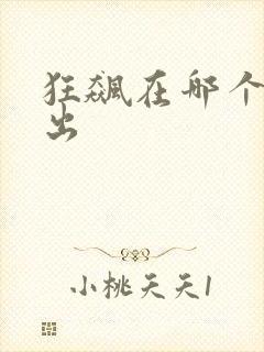 狂飙在哪个台播出