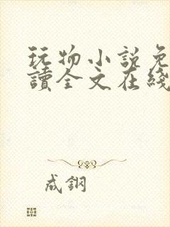 玩物小说免费阅读全文在线阅笔趣阁无弹窗