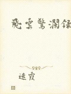 飞云惊澜录