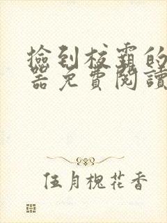 捡到校霸的遥控器免费阅读