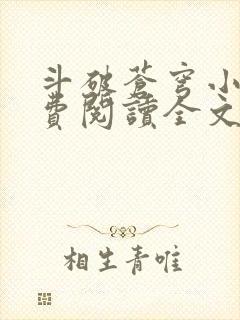 斗破苍穹小说免费阅读全文无弹窗