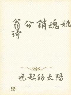 翁公销魂姚瑶琦琦