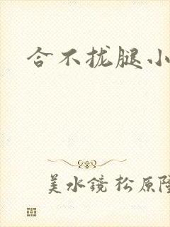 合不拢腿小说