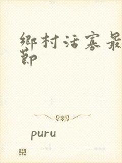 乡村活寡最新章节