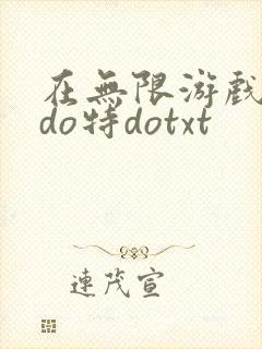 在无限游戏大里do特dotxt