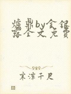 炉鼎by金银花露全文免费阅读笔趣阁