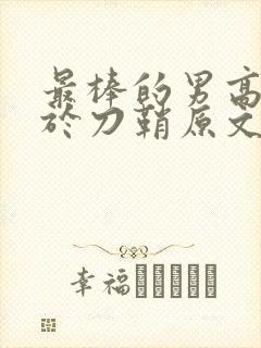 最棒的男高中生于刀鞘原文阅读