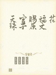 天官赐福花怜塞珠子原文