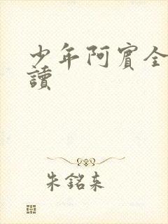 少年阿宾全集阅读