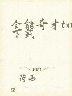 全能奇才txt下载